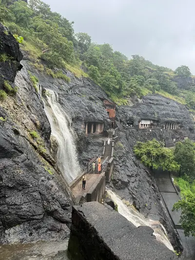 Outside of ajanta caves